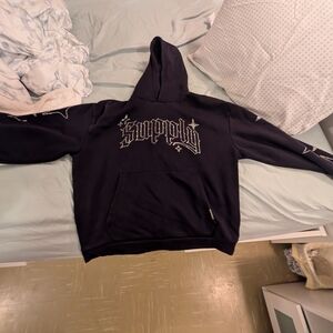 Men's Black Graphic Hoodie